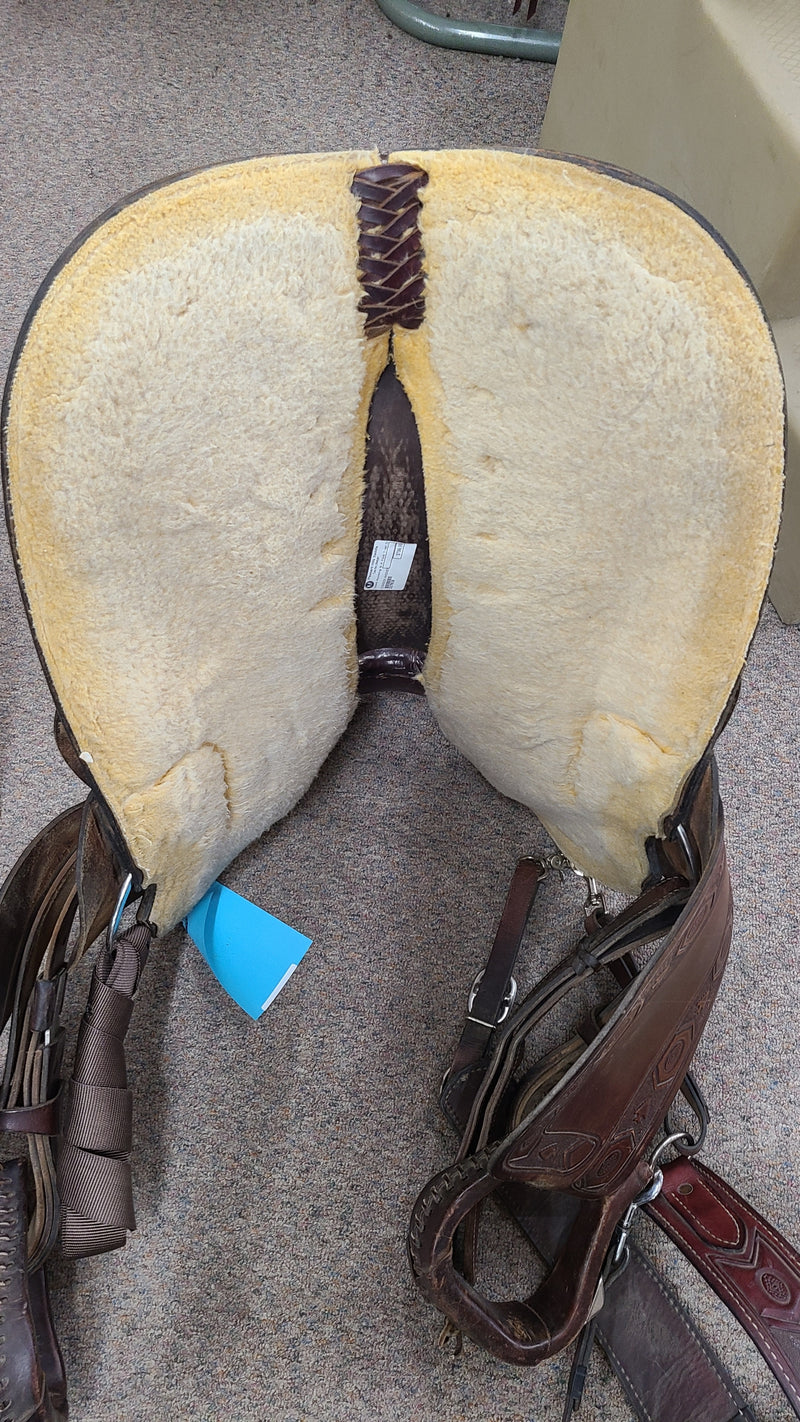 Used 16" Rocking R "A" Fork Trail Saddle