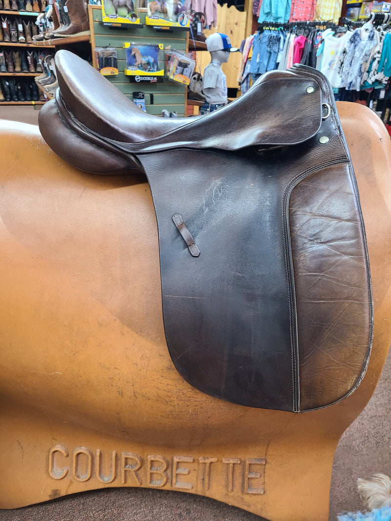 Used 16" Max Hopfner Federbaum Dressage Saddle