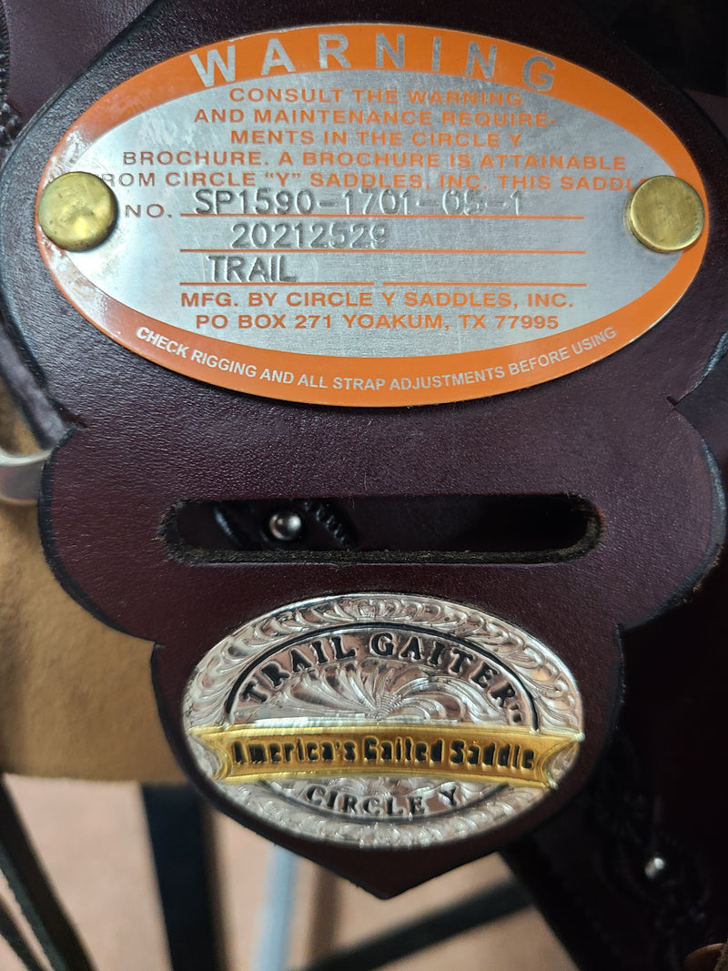 Used 17" Circle Y Tennessee Trail Gaiter Saddle