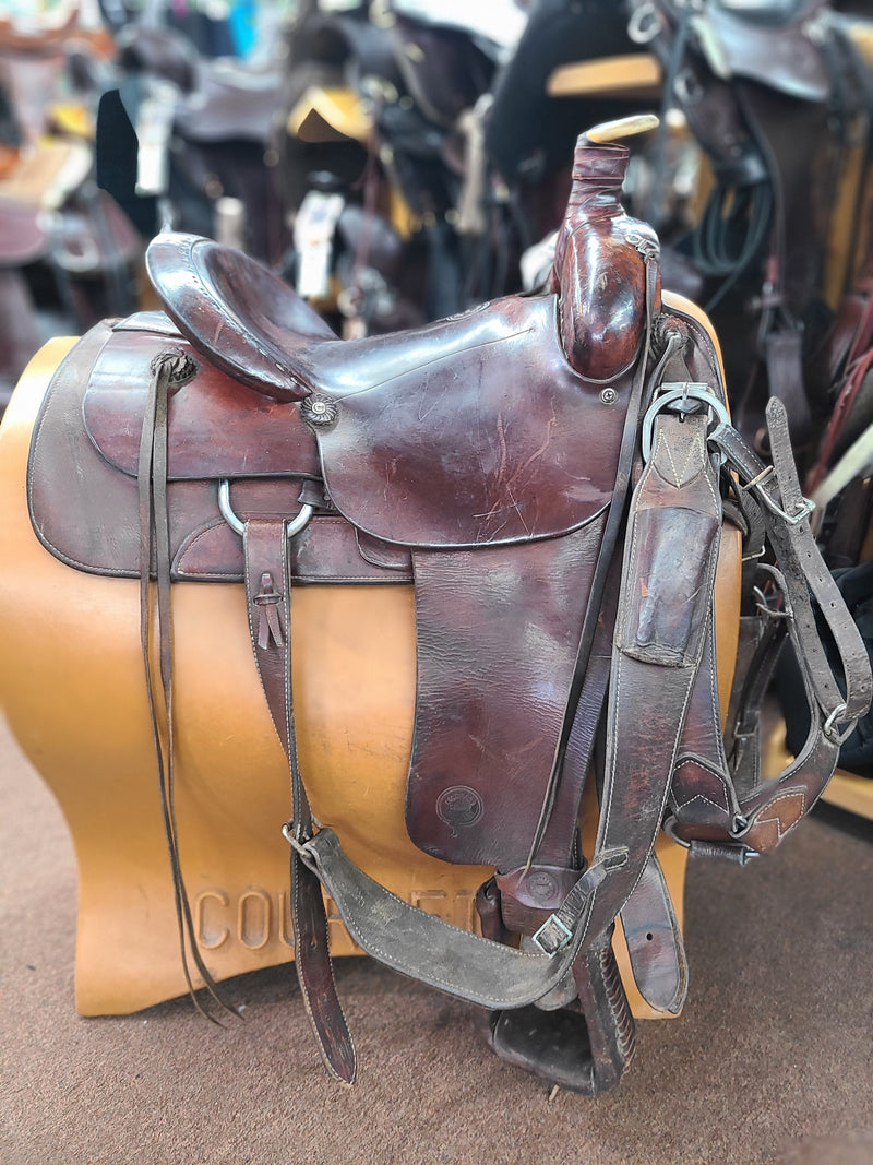 Used 15" Colorado Ranch Roper Saddle