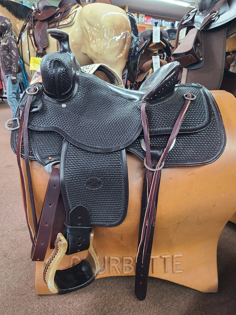 Used 21" Blue Ribbon Adjustable Cutback Lane Fox English Saddle