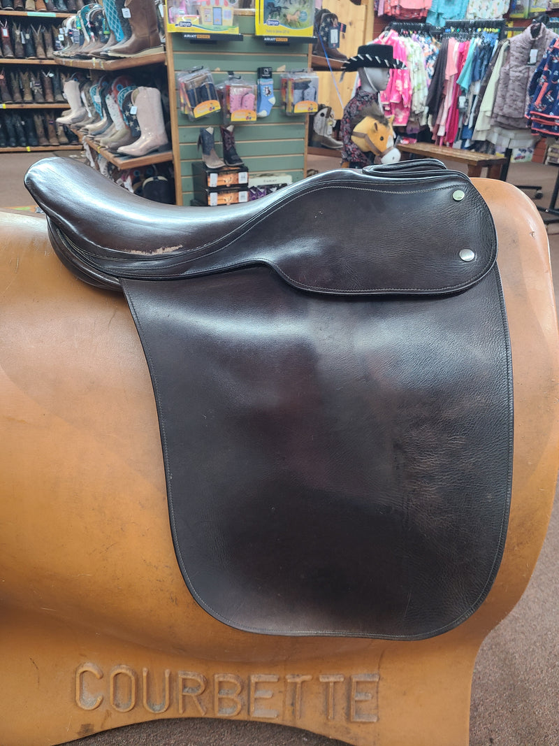 Used 21" Blue Ribbon Adjustable Cutback Lane Fox English Saddle