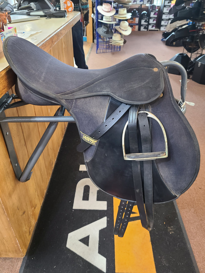 Used 16" Wintec Synthetic Dressage/All Purpose Saddle