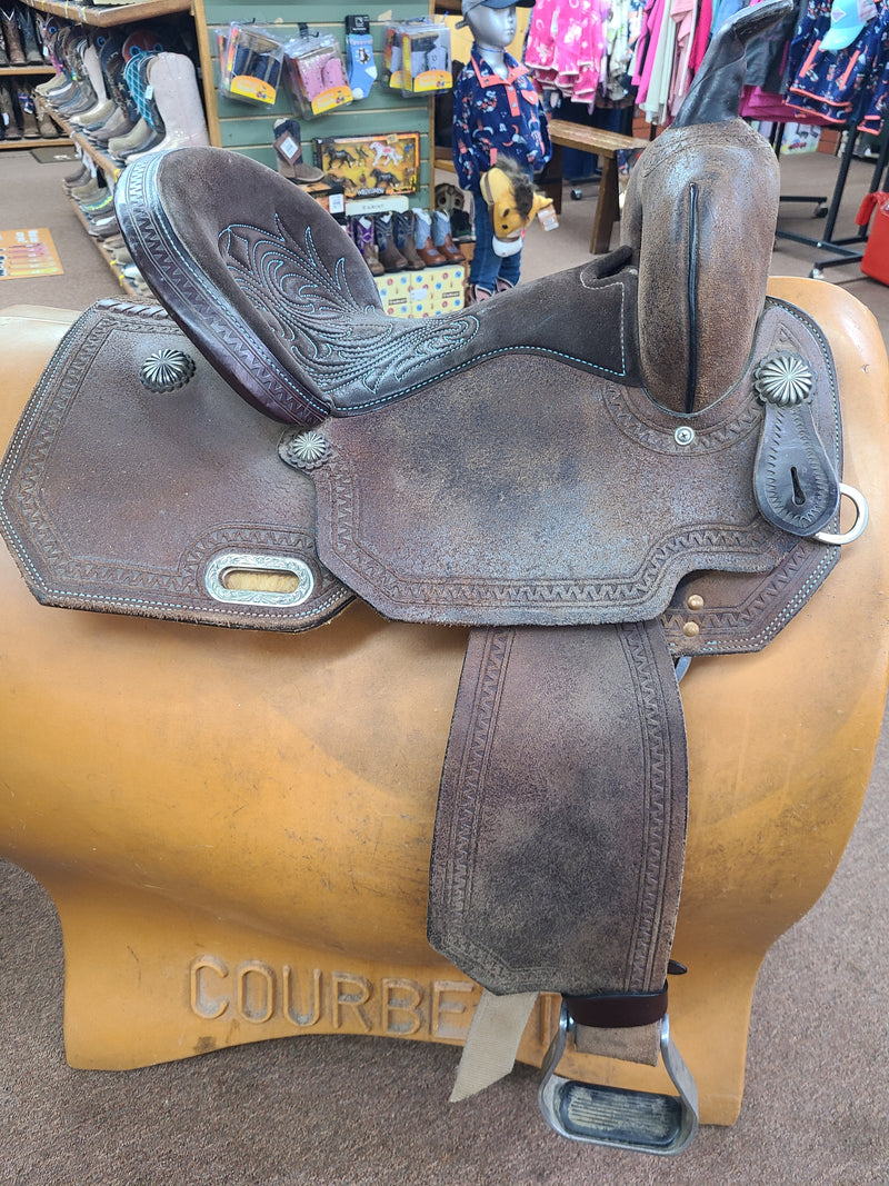 Used 14.5" Circle Y Leona Barrel Saddle