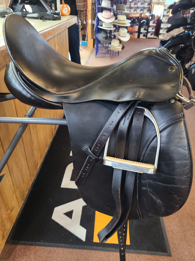 Used 17.5" County W.B. Saddlery Dressage Saddle