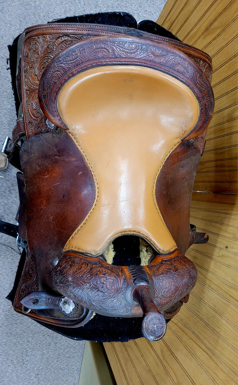 Used 17" Al Dunning Cutting Saddle