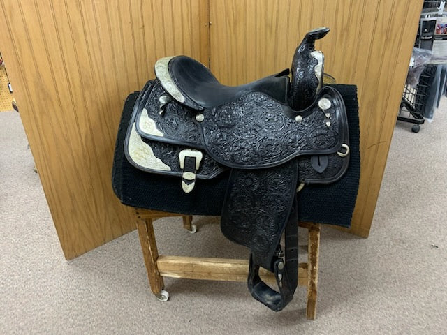 Used 16" Circle Y Black Equitation Saddle