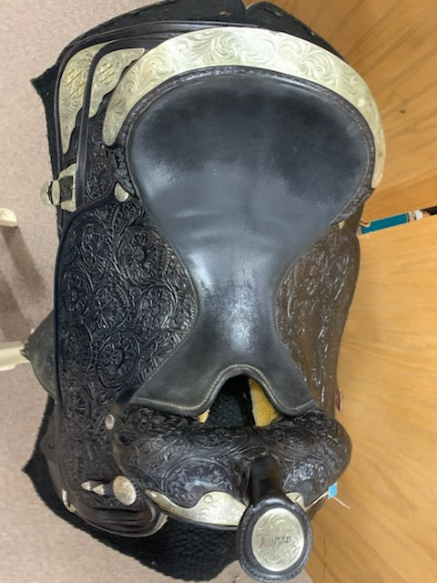 Used 16" Circle Y Black Equitation Saddle