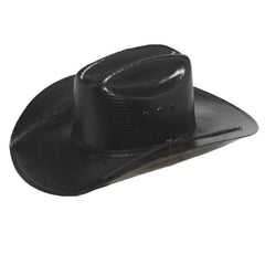 Twister Shantung Black Straw