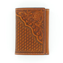 Tooled Tri-Fold Wallet