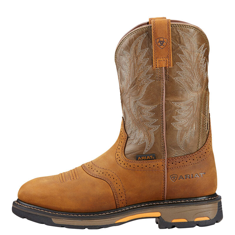 Ariat Mens Aged Bark WorkHog Pull-on Work Boot
