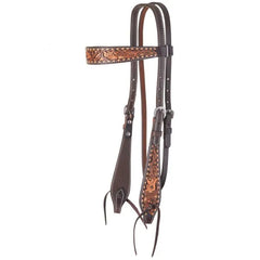 Dusty Floral Browband Headstall