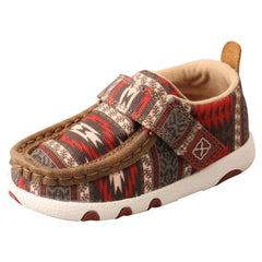 Infant Hooey Driving Moc - Red Aztec