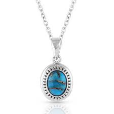 Open Night Sky Turquoise Necklace