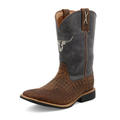 Youth Top Hand Choc/Blue Boot